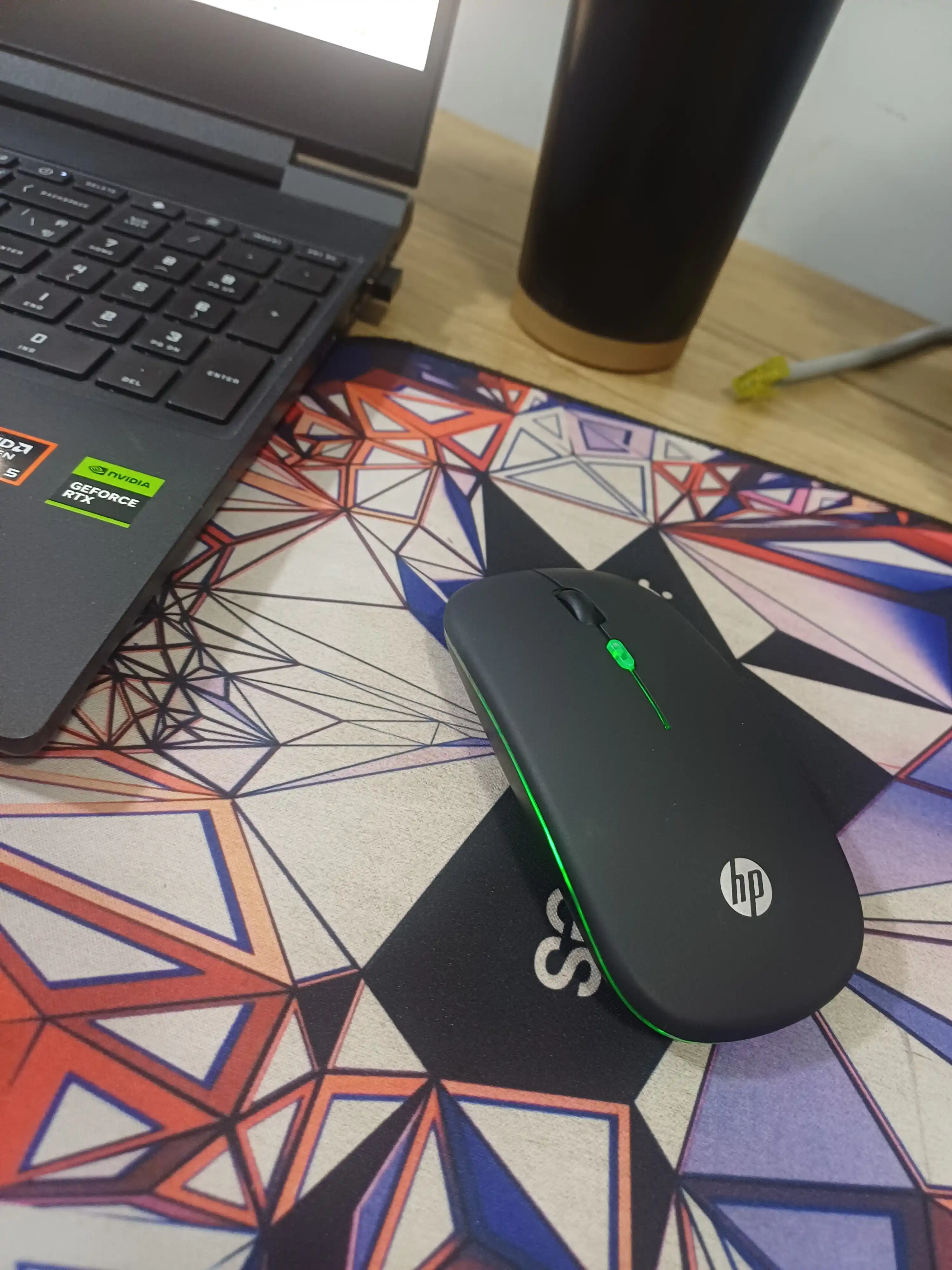 HP M10 simli kompyuter sichqonchasi, USB ulanish, 3 tugmali