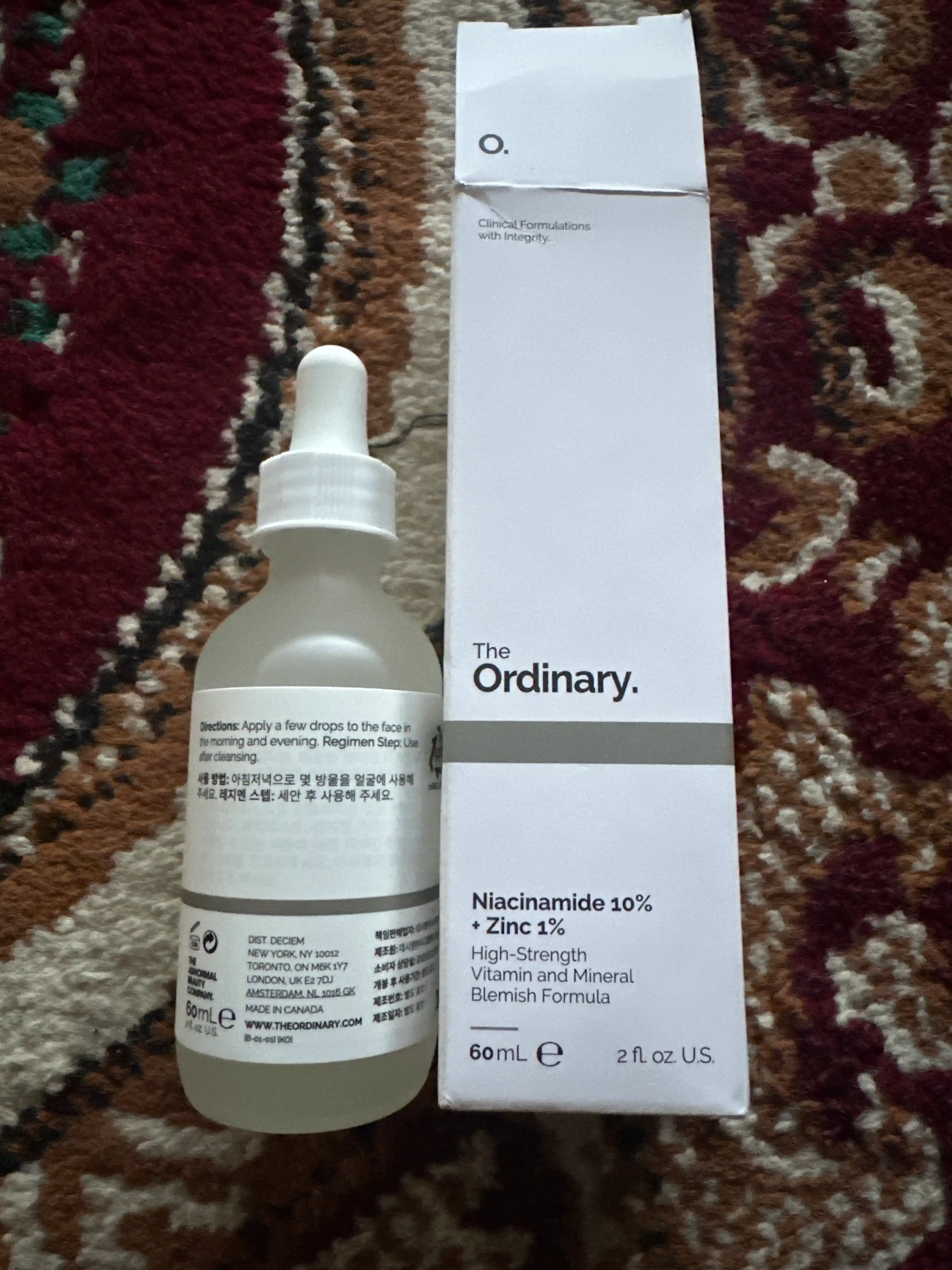 Сыворотка для лица The Ordinary Niacinamide 10% + Zinc 1%, 30 мл