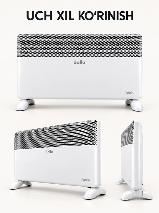 Ballu Apollo BEC/ATI-2000 inverterli elektr isitgich, 2000 W, oq