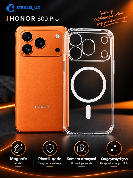HONOR 600 Pro имеет прозрачный корпус, который не желтеет - 