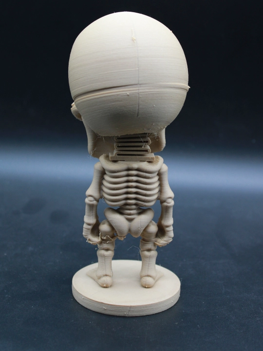 "Skelet" avto-bolvanchik 3D-figura / Torpedaga bo'yni qimirlaydigan suvenir, sovg'a - 
