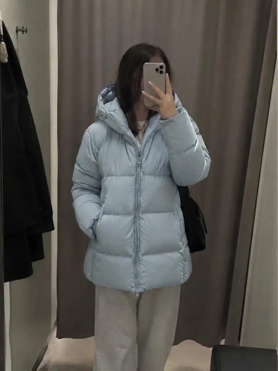 Ayollar uchun qishki kurtka, kapyushonli issiq puxovik, oversayz S–XL, -20°C gacha