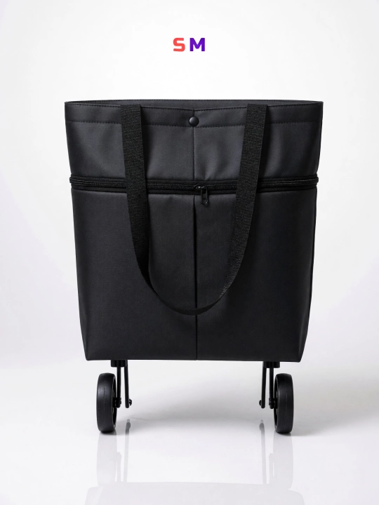 Сумка шоппер на колёсиках складная хозяйственная тележка для продуктов и путешествий