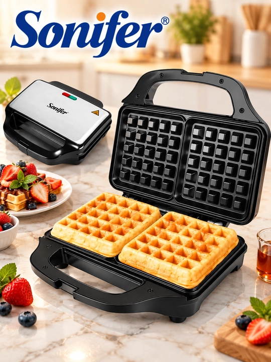 Vafli pishirgich, Sonifer SF-6057, 900 Vt, yopishmaydigan qoplamali