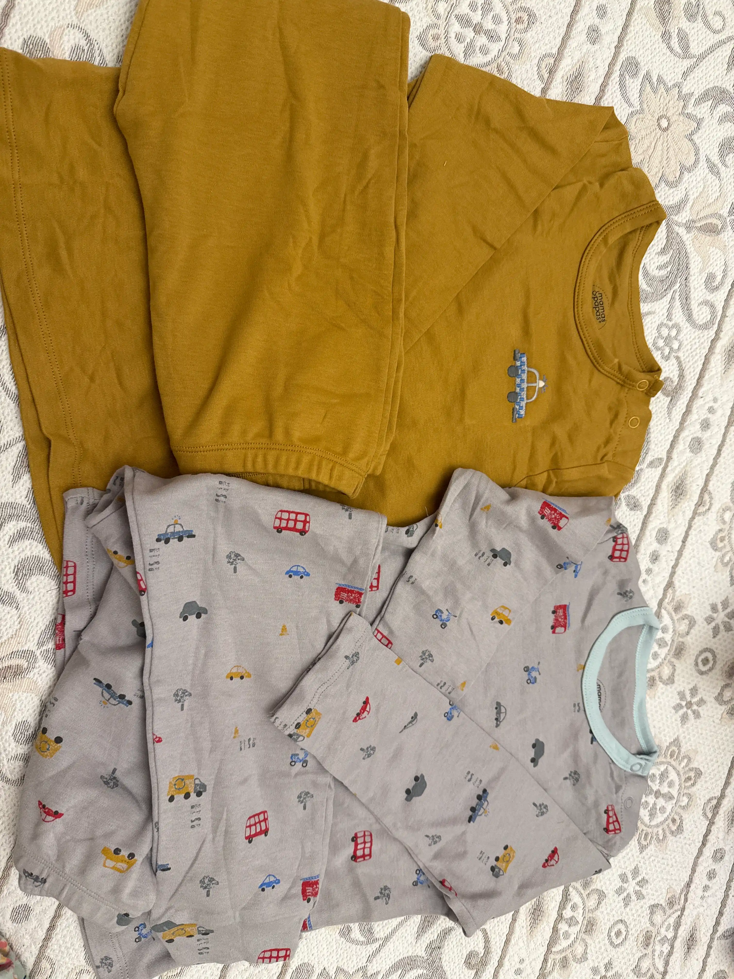 Комплект из 2 пижам для малышей Mamas & Papas, органический хлопок