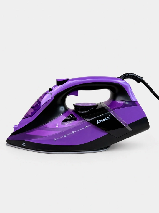 Bug'li "BELTOP" dazmol 2200W keramik taglik, vertikal bug', 300-360ml, avto o'chish, utyug