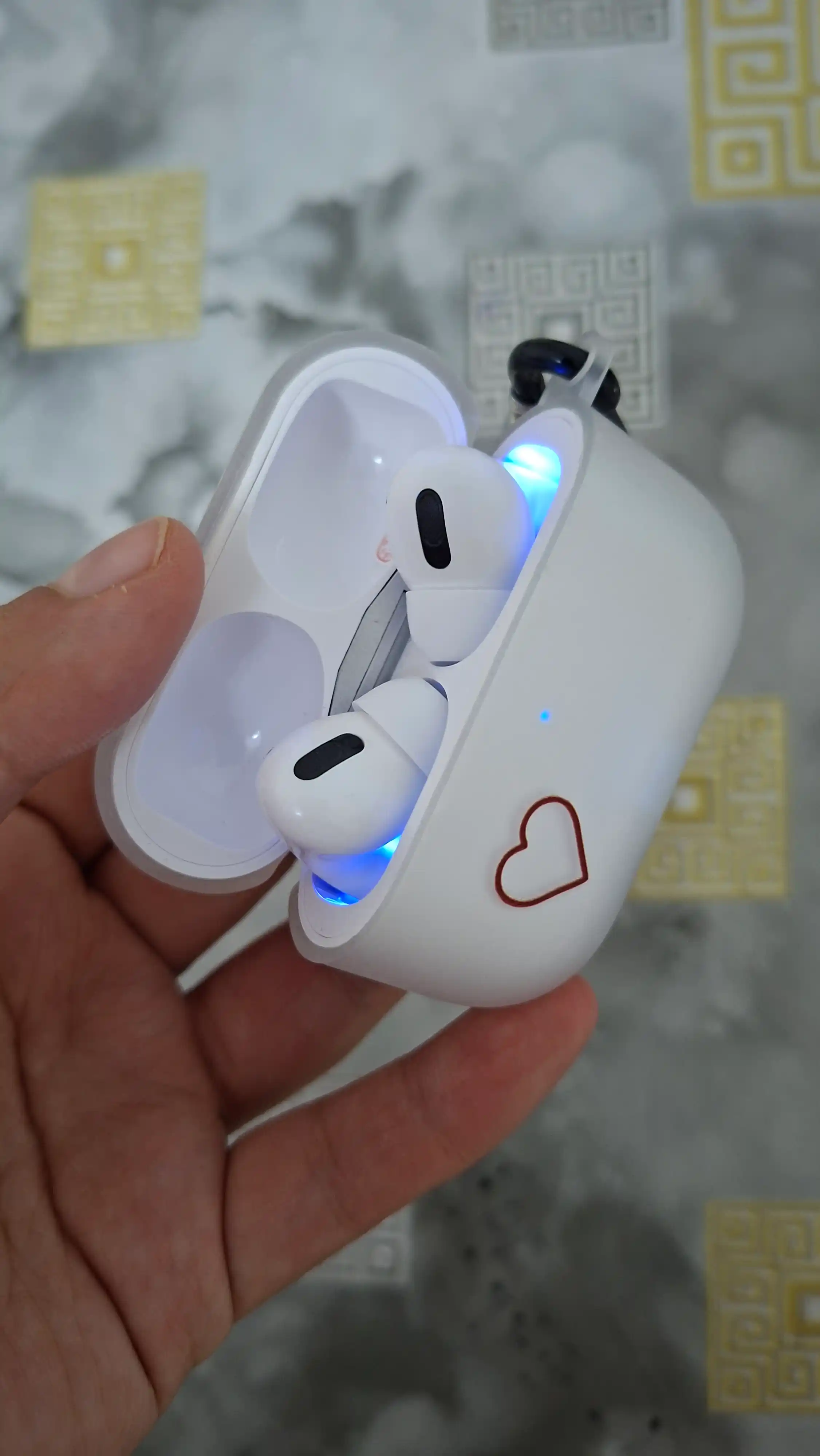 Airpods uchun chexol Airpods 3, Airpods Pro, Airpods 2 pro, 3, 4, xira va bosma