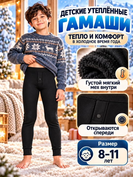 O'g'il bolalar uchun gamash, termal losina, kalsonlar, leggenslar - 