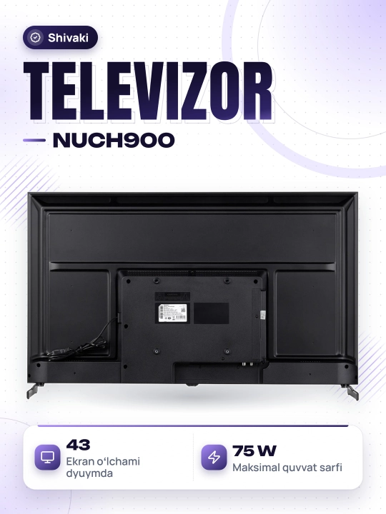 Телевизор Shivaki NUCH900 43″,50″,55″,65″ UHD Android Tv - 