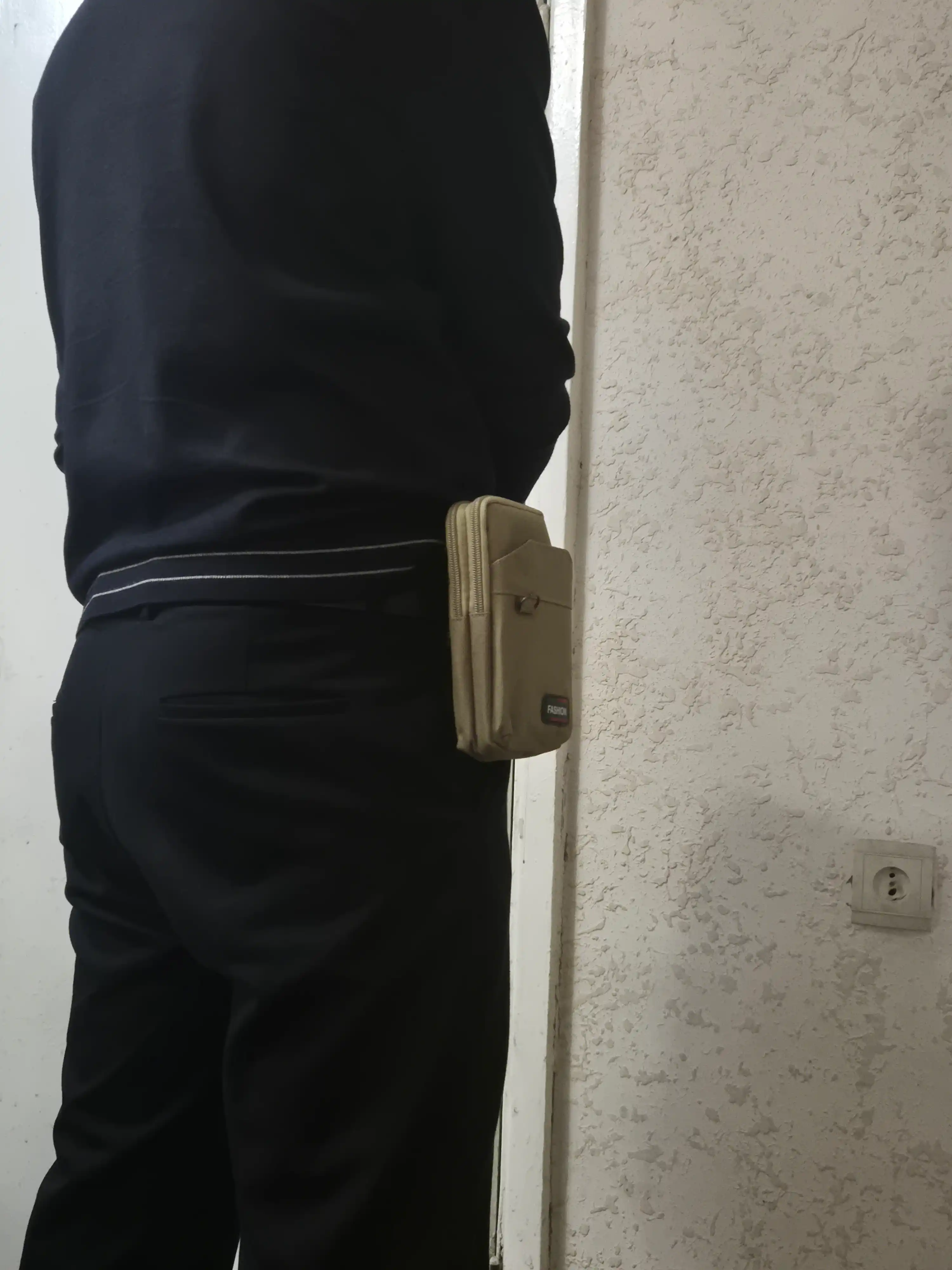 Erkaklar uchun neylon taktik kamar sumkasi, o'lchami: 10x4x18 sm