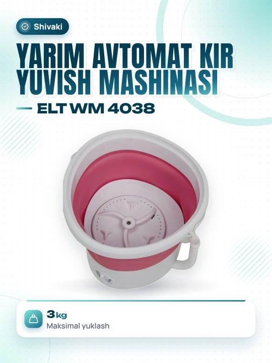 Стиральная машина WM - 4038, 3 кг - 