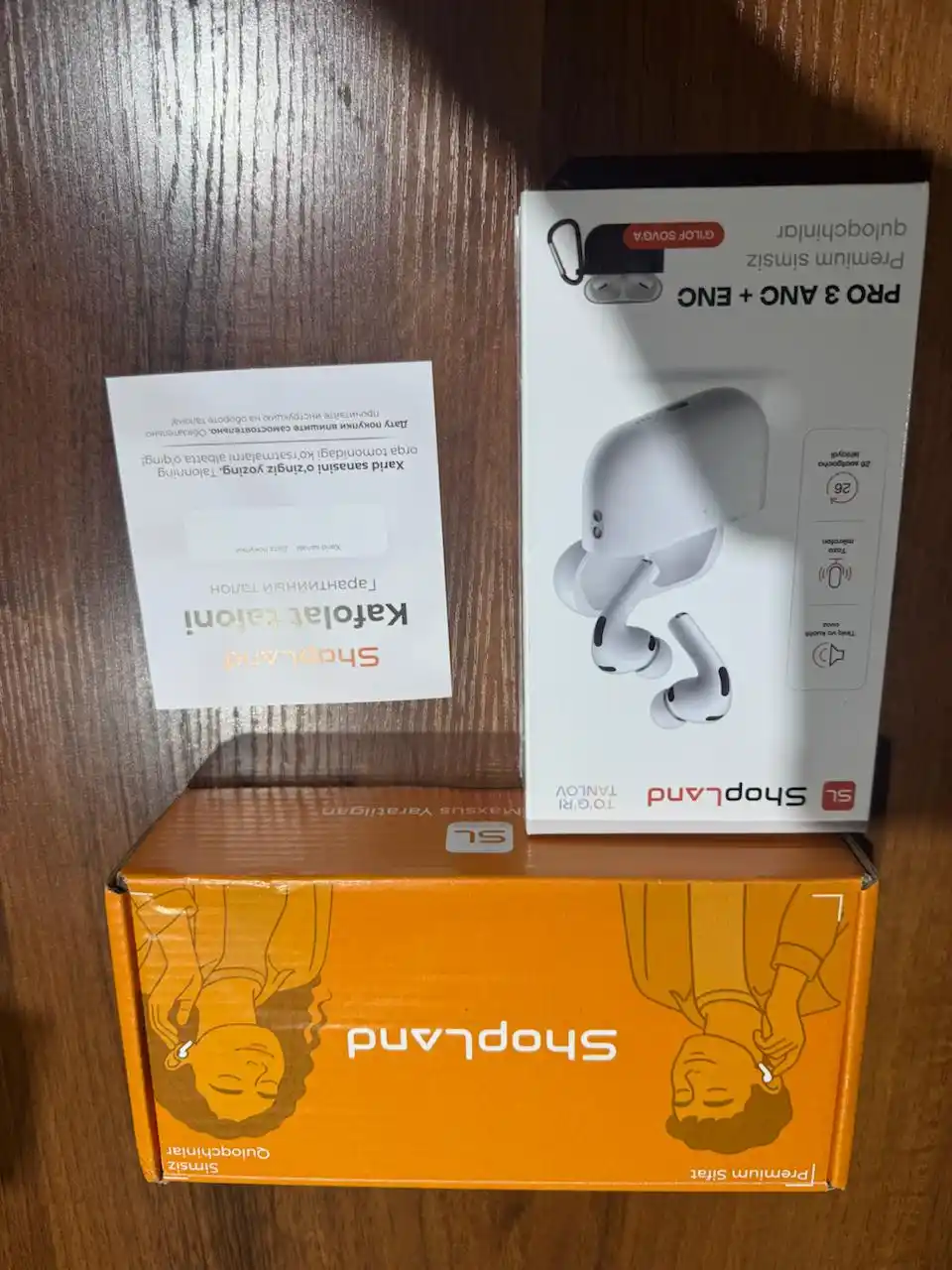 ShopLand Pro 3 ANC + ENC — simsiz premium quloqchinlar, mikrofonli iPhone va Android uchun