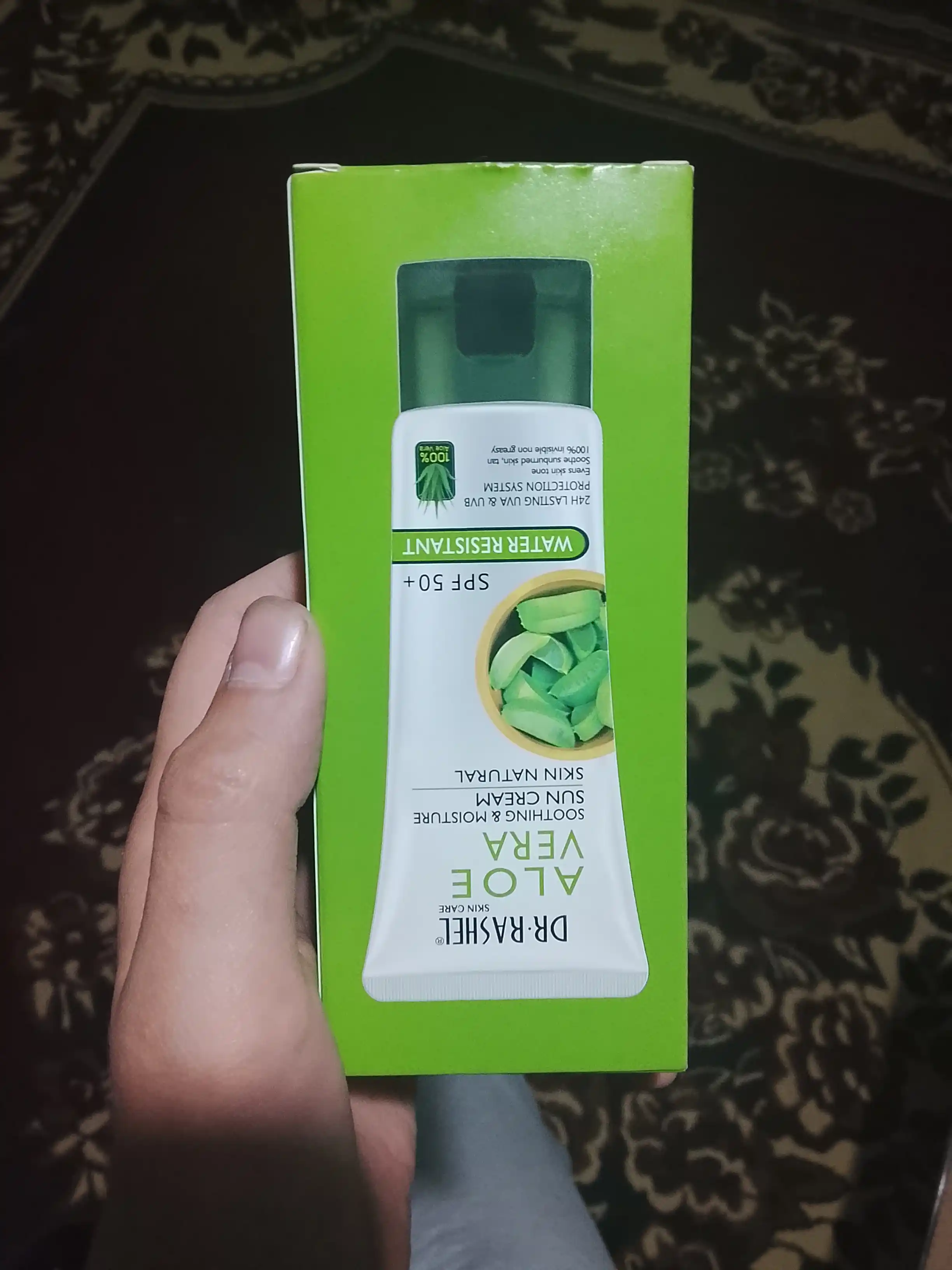 Namlovchi quyoshdan himoyalovchi krem Dr. Rashel Aloe Vera Sun Cream SPF50+, 60 ml