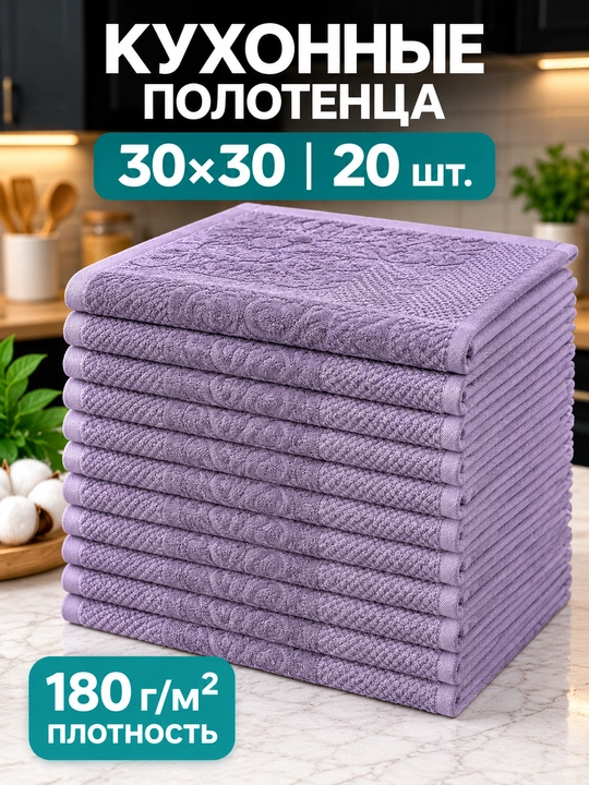 Premium Хлопковое мягкое полотенце для рук и лица 30×30 см, 1/5/10/20/30/50/100 шт - 