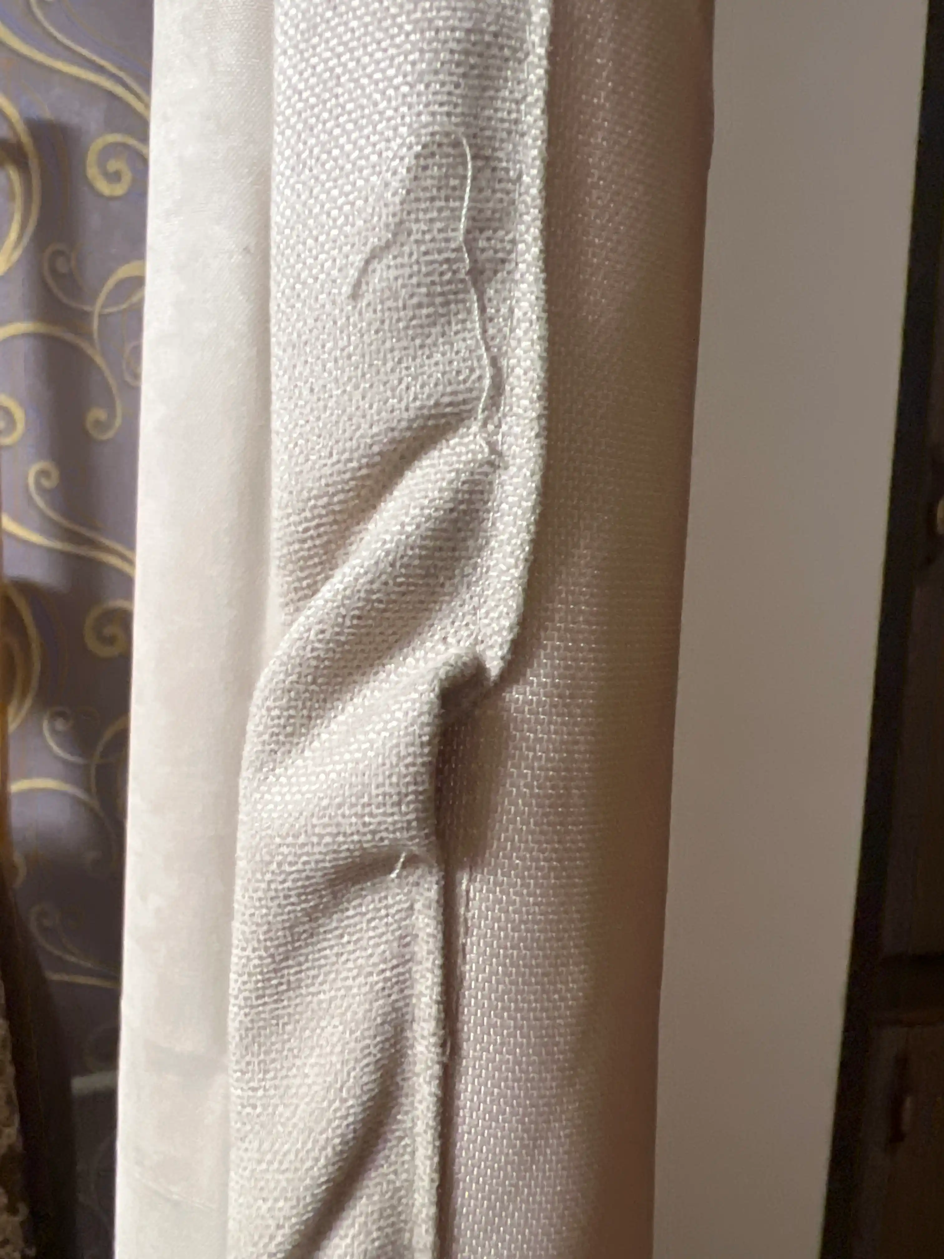 Шторы канвас блекаут для гостиной,  длинные, на ленте, 150×280