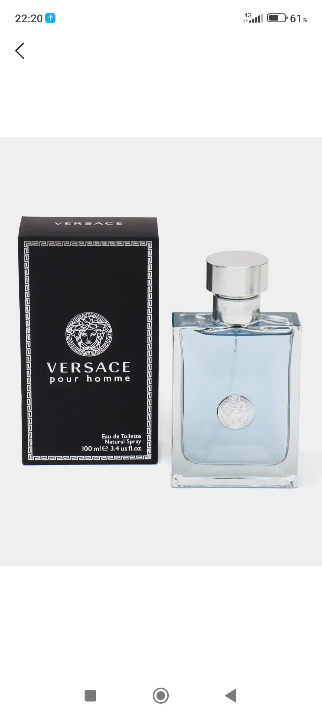 Туалетная вода для мужчин Versace pour homme, 100 мл