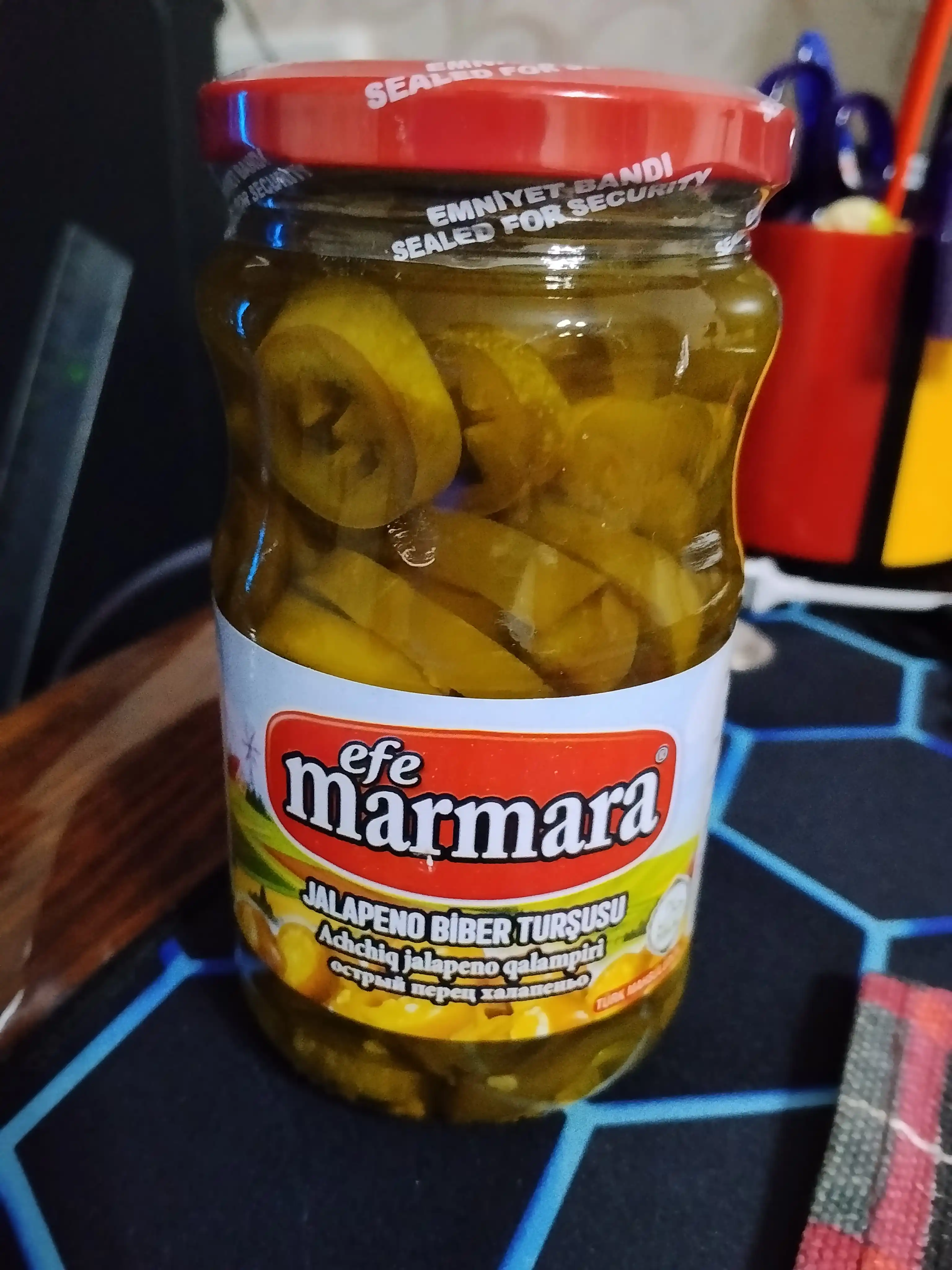 Халапеньо oстрый перец  Efe Marmara, Маринованный, 350 г (Турция)