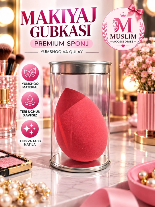 Makiyaj uchun premium tomchi shaklidagi gubka sponjlar - 
