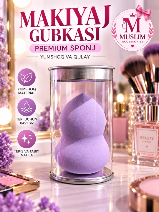 Makiyaj uchun premium tomchi shaklidagi gubka sponjlar - 