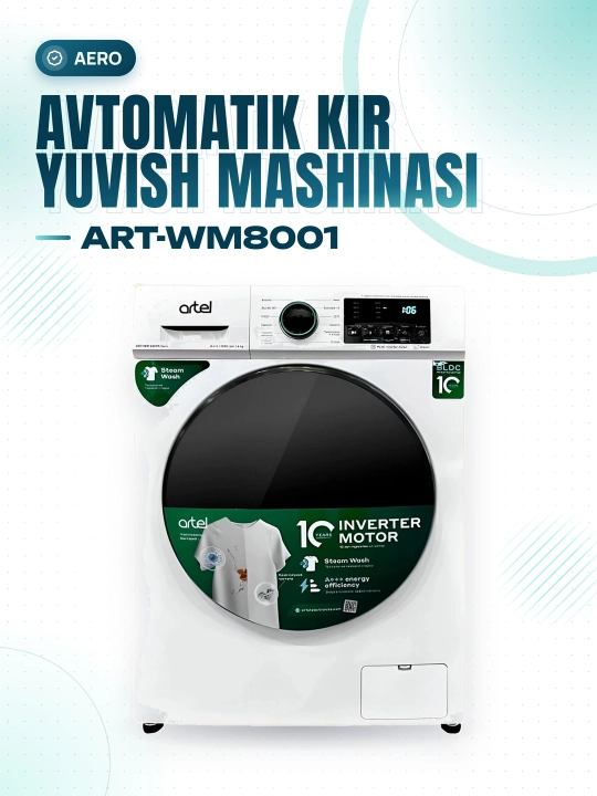 Avtomatik kir yuvish mashinalari ART-WM8001 Aero - 