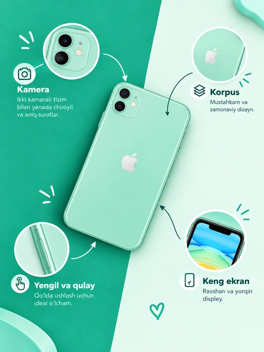 Apple iPhone 11, айфон 11 64/128 ГБ — смартфон