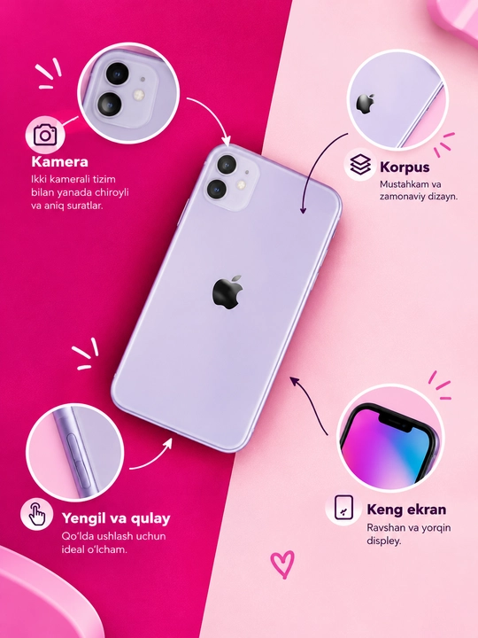 Apple iPhone 11, айфон 11 64/128 ГБ — смартфон