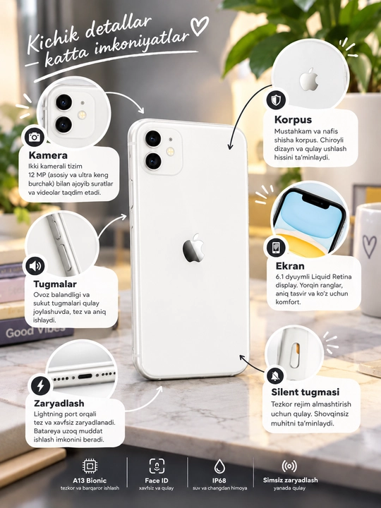 Apple iPhone 11, айфон 11 64/128 ГБ — смартфон