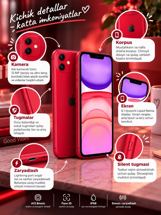 Apple iPhone 11, айфон 11 64/128 ГБ — смартфон