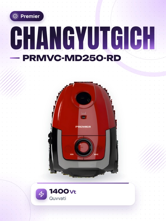 Changyutgichi Premier PRMVC-MD250-RD - 