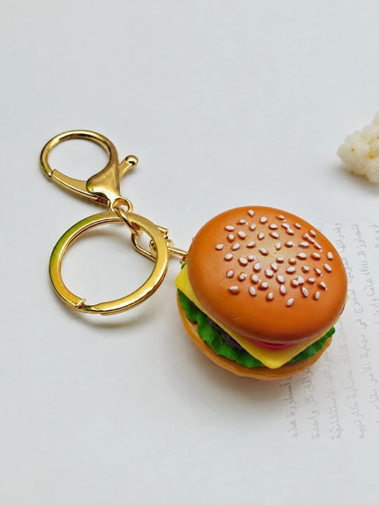 Burger shaklidagi brelok – kalit uchun - 