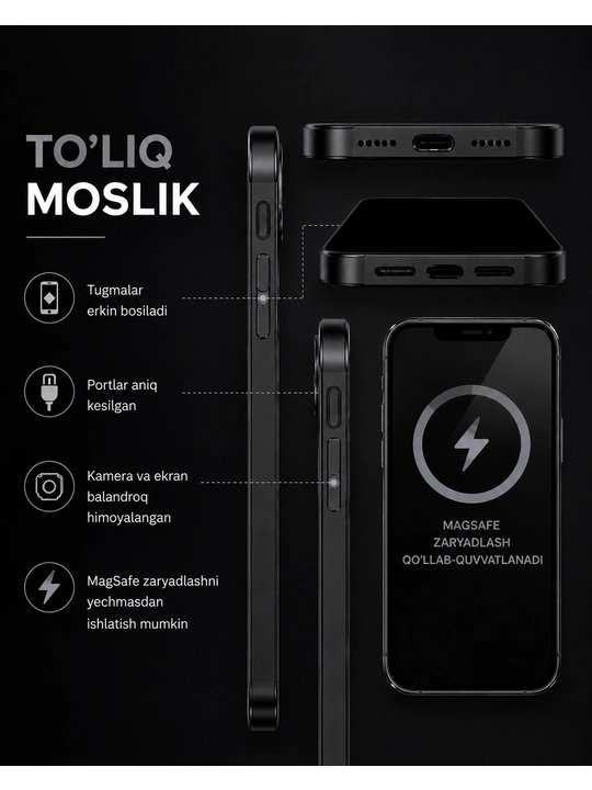 Чехол для iPhone 11, 12, 13, 14, 15, 16, 17 Pro, Pro Max, Air