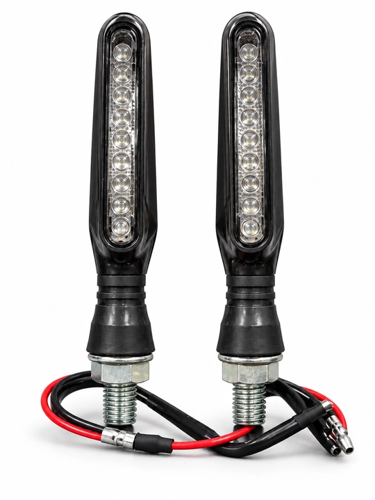 Mototsikl va skuterlar uchun D-73 LED burilish chiroqlari, sariq yorug‘lik, 2 dona