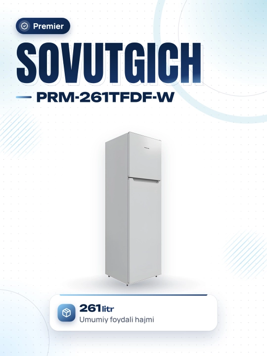 Sovutgich Premier PRM-261TFDF-W - 