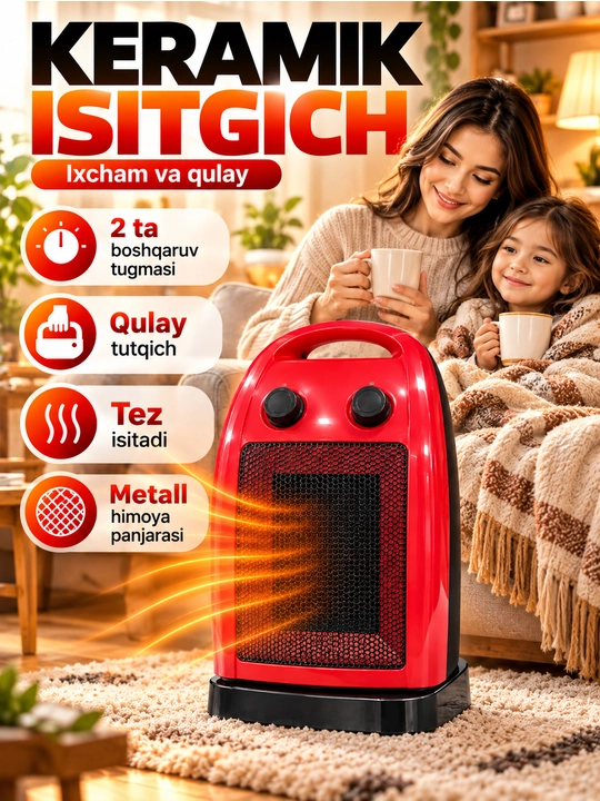 Elektr isitgich - uy uchun ixcham va qulay isitgich - 