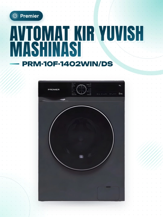 Avtomat kir yuvish mashinasi Premier PRM-10F-1402WIN/DS - 