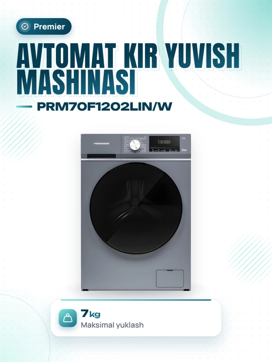 Avtomat kir yuvish mashinasi Premier PRM70F1202LIN/W - 