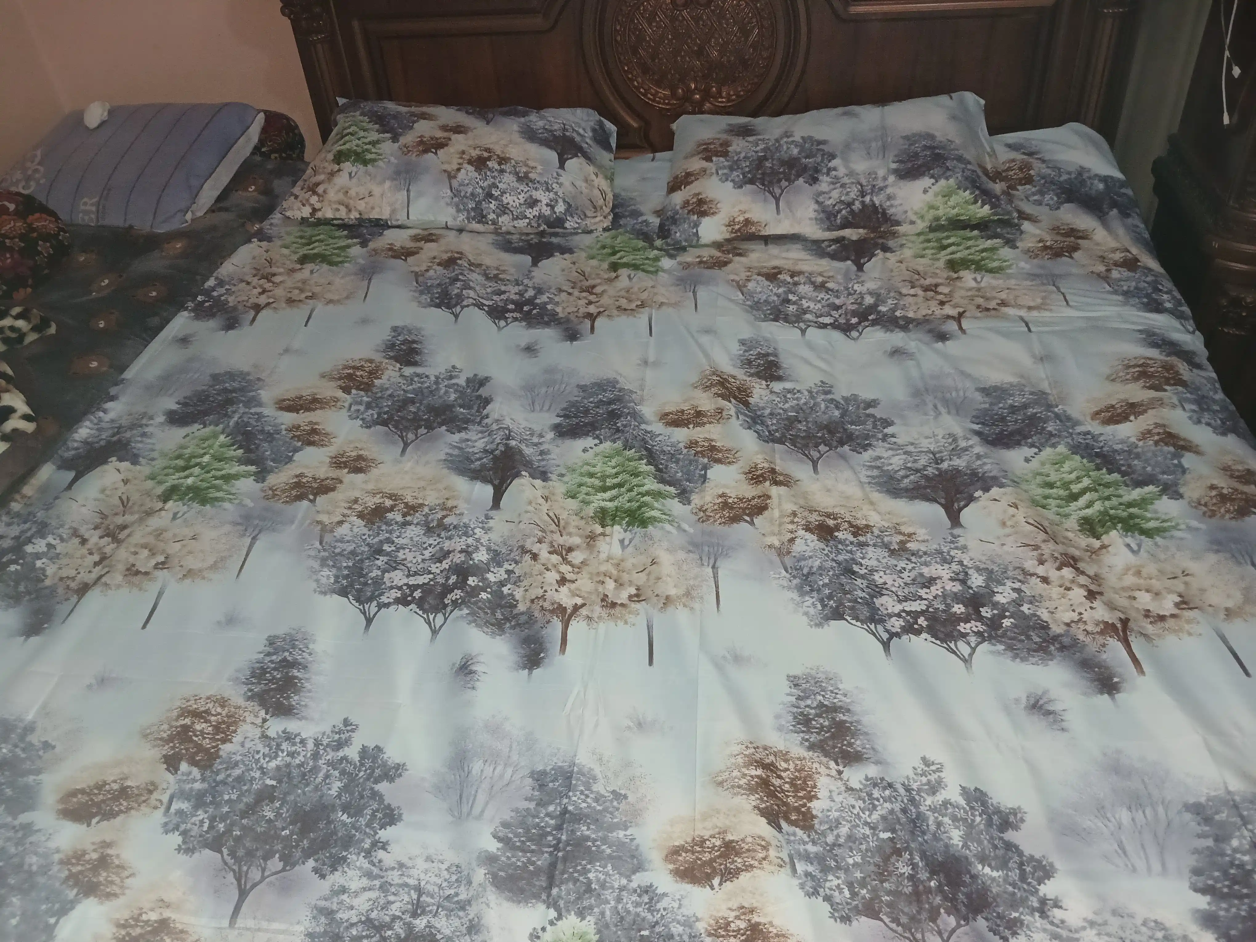 Yotoq to‘plami, ikki kishilik, 220*225, bir kishilik, 220*150, yostiqlar, 70*50