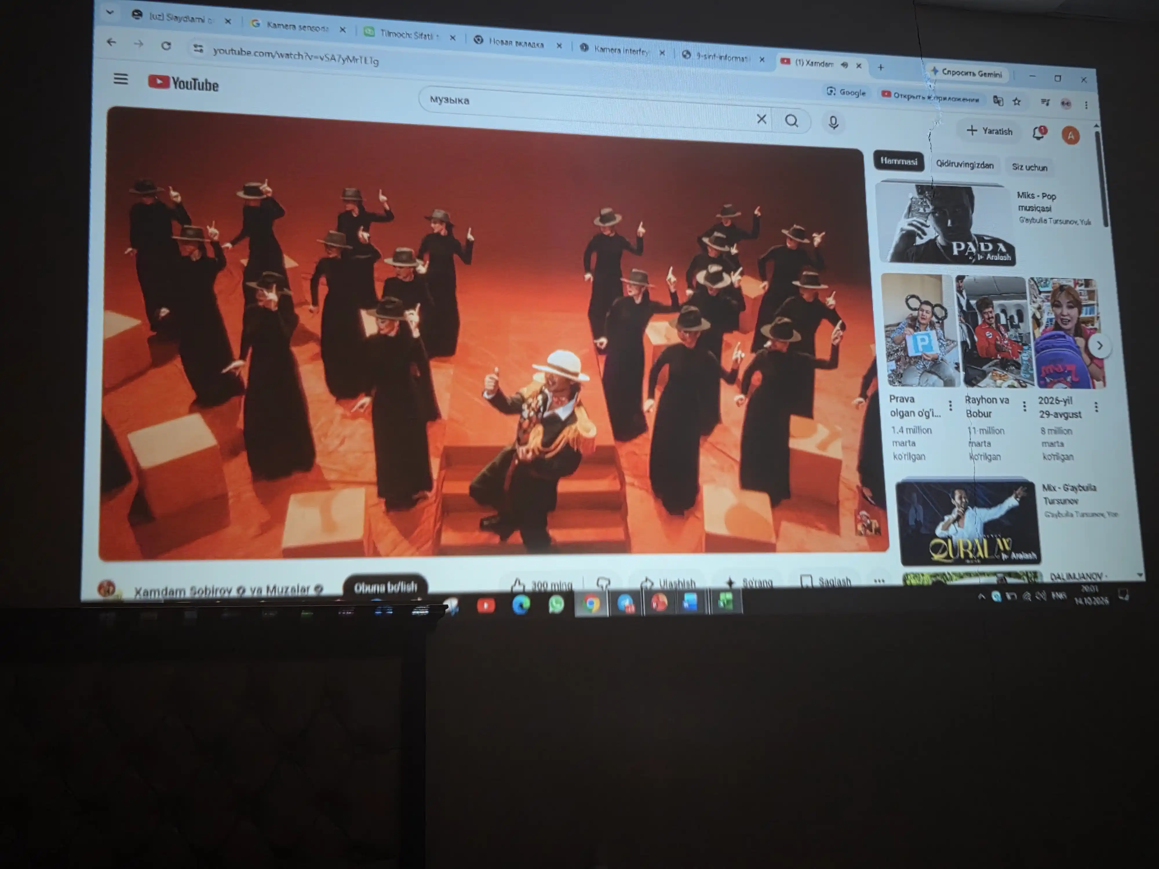 Uy, kino va o‘yinlar uchun ixcham Full HD proyektor, katta ekran, HDMI, USB