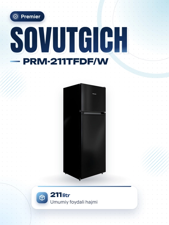 Sovutgich Premier PRM-211TFDF, De Frost, 211 litr - 