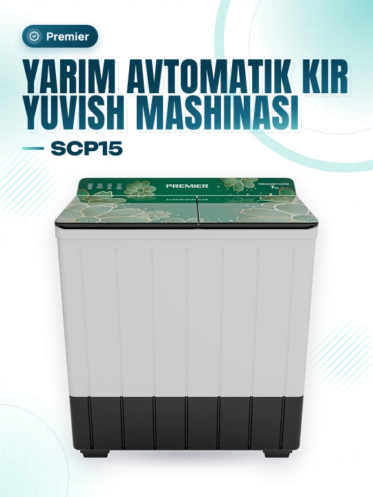 Yarim avtomatik kir yuvish mashinasi PRMWM07-SCP15 - 