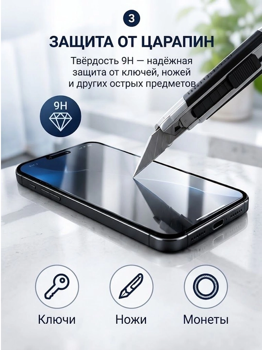 IPhone uchun himoya oynasi