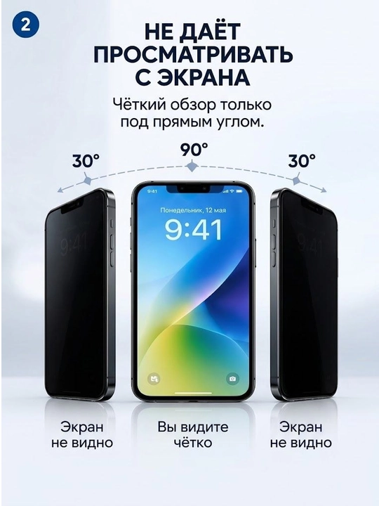 IPhone uchun himoya oynasi