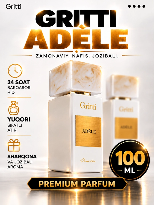 Gritti Adele Eau de Parfum 100 мл – женский нежный цветочный, сладкий и стойкий аромат EDP - 