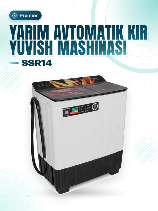 Yarim avtomatik kir yuvish mashinasi PRMWM07-SSR14 - 