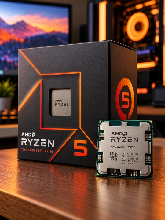 AMD Ryzen 5 7500F — мощный 6-ядер 12-поточный процессор для игрового ПК - 
