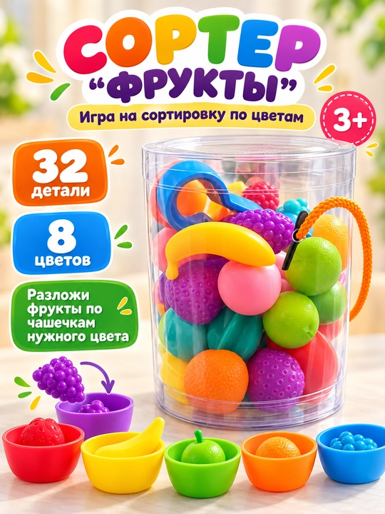 Развивающая детская игрушка Монтессори, Бизиборд, деревянный сортер, магнитная рыбалка