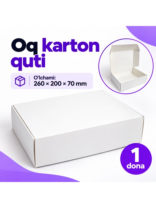 Korobka oq M - 
