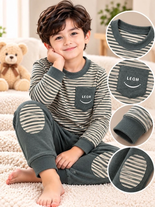 Bolalar uchun issiq, yumshoq va qulay kashmir pijama, uy kiyimi, razmer 2-10 yosh - 