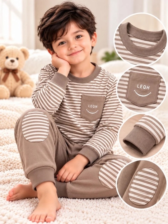 Bolalar uchun issiq, yumshoq va qulay kashmir pijama, uy kiyimi, razmer 2-10 yosh - 