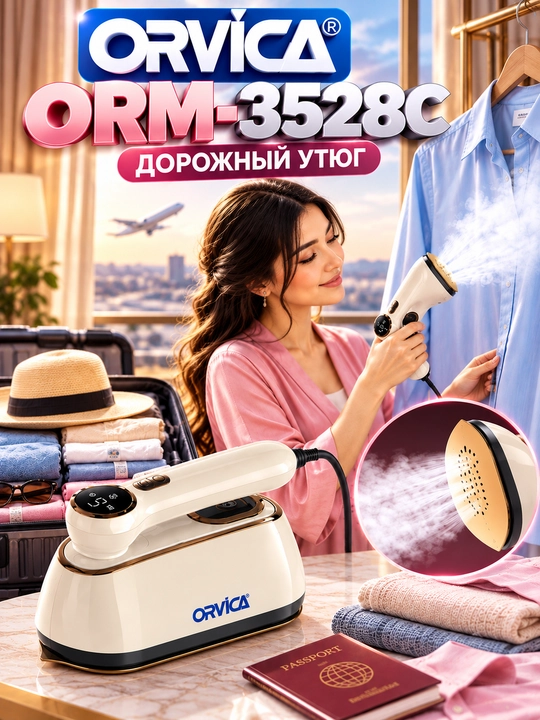 Dazmol, yo‘l dazmoli ORVICA ORM-3528C, 2400 Vt, 2 tasi 1 da, vertikal bug‘lagich